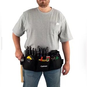 Husky 24 in. 13-Pocket Black Canvas Waist Apron NEW!